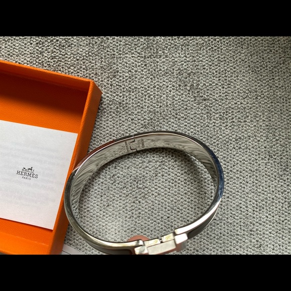 Hermes clic clac HH bracelet etain matte - Picture 3 of 9